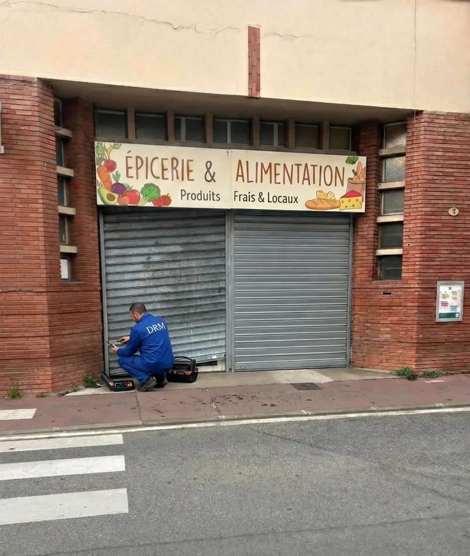 Rideau de boutique débloqué — Rideau métallique à Clichy